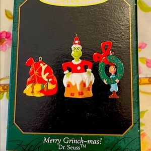 Hallmark Dr Seuss Grinch mini ornaments